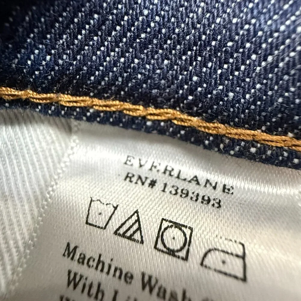 Everlane Women's Way High Straight Leg Ankle Jeans Dark Wash Denim Sz 32 - Picture 11 of 13